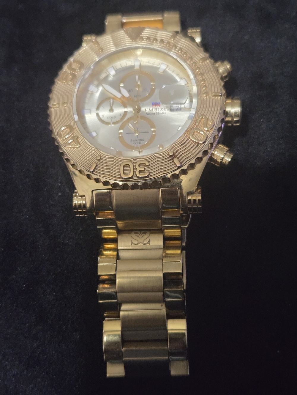 Invicta Gold-Tone Men's Chronograph Bracelet Watch
